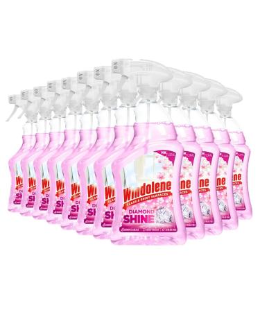12 x Windolene Diamond Shine Window & Glass Spray Window Cleaner Pink 750ml Bulk Buy