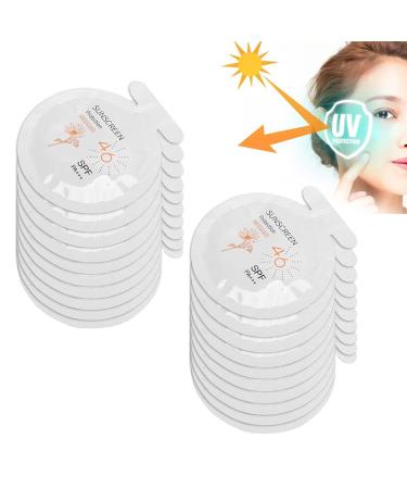 20 Pack SPF46 PA+++ Moisturizing Sunscreen 3ml Travel Packets - Water Resistant, Sport Sunscreen for Face & Body - Buy Online on GoSupps.com
