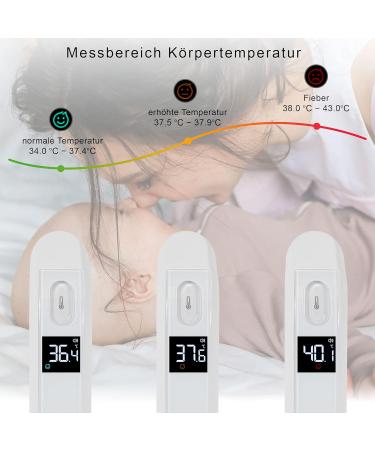 Buy PROFICARE PC-FT 3095 Infrared Thermometer - Accurate Fever Thermometer for Babies Children & Adults | 3-Color LCD High Measuring Range Fast Shipping Worldwide - Buy Online on GoSupps.com