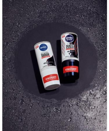 NIVEA Black & White Max Protection (50 ml) Women's Deodorant Roll On Antiperspirant to Reduce White Marks Women's Deodorant Maximum Protection 48h Protection - Buy Online on GoSupps.com