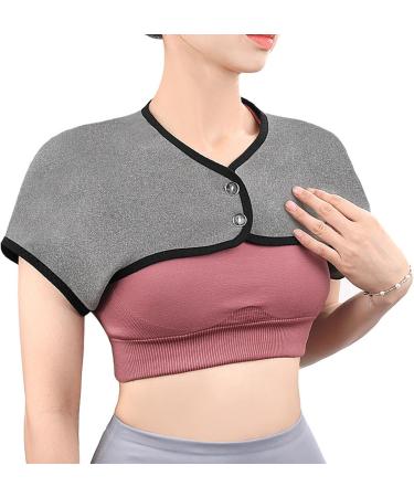 Varatikok 360-Degree Heated Neck Wrap | Thin Neck Heating Pillow | Washable Velvet Shoulder Heating Cushion | All-Year Relaxation - Light Gray L - Buy Online on GoSupps.com