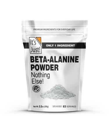It's Just! - Beta-Alanine Powder Pre-Workout Supplement 250g Bulk Unflavored 3000mg Per Serving (250g / 83 Servings) 8.8 Ounce (Pack of 1)