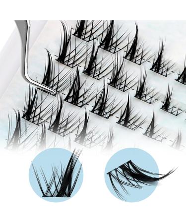 Mix Length Cluster Lashes 0.07mm D Curl | Soft & Wispy DIY Lash Extensions | HuXi Lashes-ZW28C - Buy Online on GoSupps.com