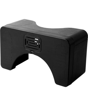EASICOZI Portable Bathroom Squat Stool - Adjustable Height Squatting Toilet Stool - Foldable Step Stool for Adults and Teens (Black) - Buy Online on GoSupps.com