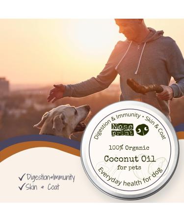 Noseprint 100% Organic Coconut Oil for Dogs Immunity Booster Itch Relief Digestive Support & Paw Balm - Buy Online on GoSupps.com