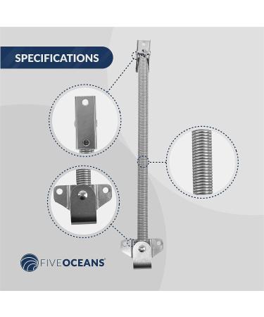 Five Oceans 8 AISI316 Stainless Steel Hatch Lid Support Spring/Holder - 2 Pack - Buy Online on GoSupps.com