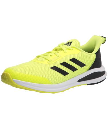 adidas Kids Fortarun Running Shoe Big Kid (8-12 years) 36 EU Solar Yellow Black White