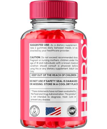 Hero Keto ACV Gummies 2 Pack - Advanced Formula 1000MG Apple Cider Vinegar + Folic Acid B12 B6 - 120 Count Vitamin Supplement for Weight Loss & Wellness - Buy Online on GoSupps.com