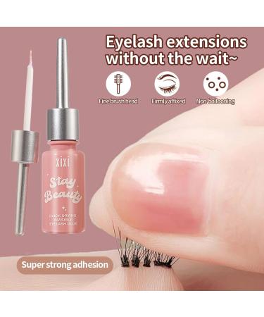 Eyelash Glue Clear False Lashes Glue Waterproof Lash Glue Strong Hold Fast Drying Lashes Glue Individual Cluster Lash Glue Latex Free Adhesive - Buy Online on GoSupps.com
