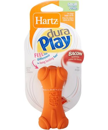 Hartz Dura Play Bacon Scented Squeak Bone Dog Toy - Small Sizes Available - Buy Online on GoSupps.com