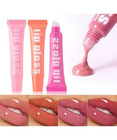  Tewzafiya Fruit-flavored lip gloss set flavored lip gloss set for girls - 8X Fruit-flavored jelly-tinted butter lip oil lip gloss - Buy Online on GoSupps.com