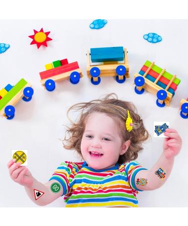 144 Train Theme Temporary Tattoos for Boys | Railway Tattoo Decoration & Party Supplies - Buy Online on GoSupps.com
