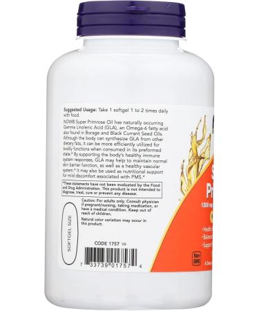 NOW FOODS Super Primrose 1300mg Sg 120 CT - Buy Online on GoSupps.com