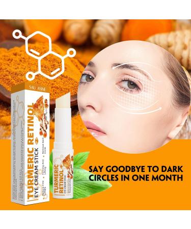 Turmeric Retinol Eye Cream Stick | Anti-Aging Moisturizer for Dark Circles & Puffiness - Buy Online on GoSupps.com