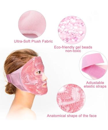 Cooling Face Mask Reusable Ice Face Mask Women Ice Mask for Face Facial Care Suitable for Reducing Facial Swelling/Dark Circles/Swelling/Facial Relaxation/Reduce Eye Bags/Headache - Buy Online on GoSupps.com