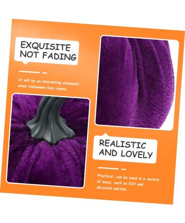 Ciieeo 10 Pcs Flannel Foam Pumpkin Decor Ornament Small Velvet Pumpkins Fabric Jack o Lantern Artificial Vegetable Halloween Pumpkin Diy Pumpkin Models Photo Prop Household Purple Crafts - Buy Online on GoSupps.com
