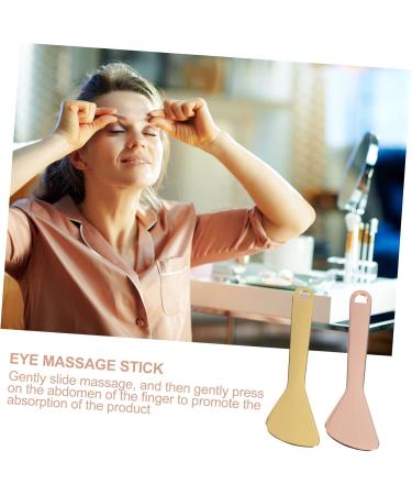  Healvian Healvian 2 Pieces Rich Spoon Makeup Kit Makeup Kit Facial Massager Eye Massager Reusable Makeup Scoop Cosmetic Mixing Spatula Face Cream Spoon Makeup Spoon Alloy Golden - Buy Online on GoSupps.com