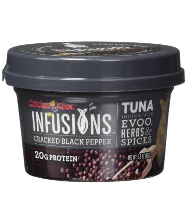 Chicken of the Sea Infusions Wild Caught Tuna Cracked Black Pepper 2.8 oz ( 80 g)