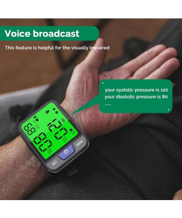 Buy Automatic Wrist Blood Pressure Monitor | Voice LCD Display Dual Users 240 Readings - Portable & Adjustable Cuff for Home Use - International Shipping - Buy Online on GoSupps.com