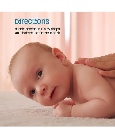 Nature's Baby Organics Soothing Baby Oil - Non-Greasy Massage Oil for Newborns & Kids - Sunflower & Olive Oil Blend - Mandarin Coconut Scent - 4 oz - Buy Online on GoSupps.com