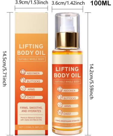 Body: 100 ml for firming skin and defining facial structure for skin natural moisturizer non-greasy | moisturizing oils to refine skin texture improve - Buy Online on GoSupps.com