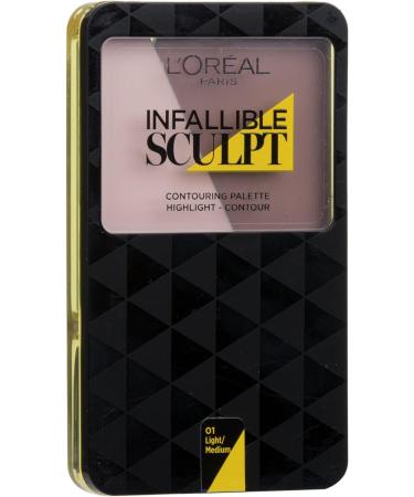 L'Oreal Infallible Sculpt Contour Palette Light Medium 10g - Pack of 1 - Buy Online on GoSupps.com