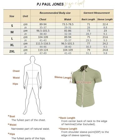 PaulJones Men's Short Sleeve Business Shirt - Non-Iron Breathable Regular Fit XL Black - Perfect for International Shipping - Buy Online on GoSupps.com