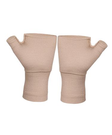 1 Pair Pressure Wrist Wrist Thumb Brace Gloves Hand Wrist Support Brace Hand Carpal Tunnel Wrist Brace Wrist Brace Wrist Bracer Wrist and Thumb Support Spandex 20% Khaki