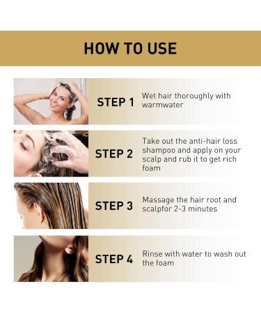 Ginger Hair Growth Shampoo Ginger Shampoo Anti hair Loss Shampoo Hair Regrowth Treatment for Men Woman Mens Shampoo Hair Growth Shampoo and Conditioner Anti Dandruff Shampoo Men - Buy Online on GoSupps.com