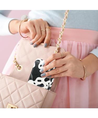 Leather Lipstick Case Organizer with Mirror - Mini Animal Print Holder for Lip Gloss & Lipstick - Buy Online on GoSupps.com