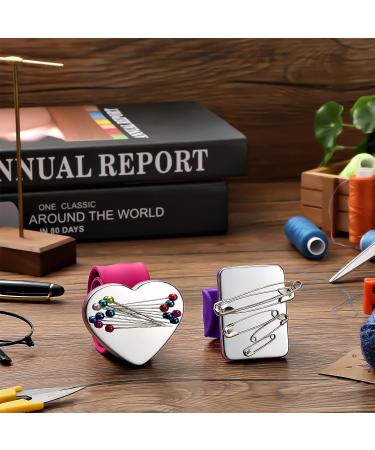 8-Piece Magnetic Wrist Pincushion & Combs Set - Rose Red Love Purple Rectangle - Buy Online on GoSupps.com