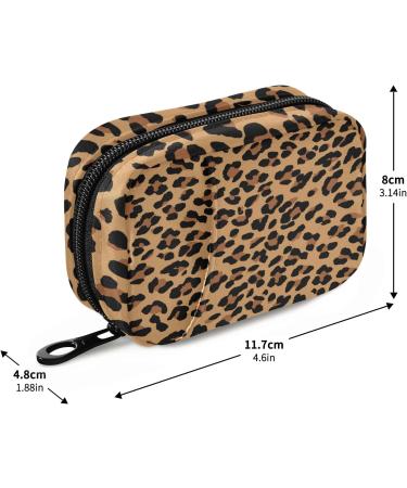 Kigai Leopard Pill Case - Portable Weekly Organizer for Vitamins & Medications | Travel-Friendly Zipper Pill Box - 4.6"x3.14"x1.88" | International Shipping Available - Buy Online on GoSupps.com