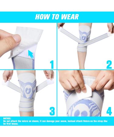 Buy Premium Comfortable Knee Brace - Breathable Support for Joint Pain Relief | Ideal for Arthritis & Running - White XXL - Buy Online on GoSupps.com