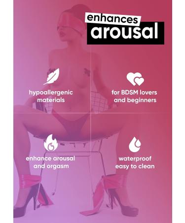 Feather Tickler Set with Faux Leather Tickler and Satin Sleep Mask - Buy Online on GoSupps.com