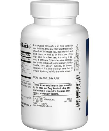 Buy Planetary Herbals Full Spectrum Andrographis 400mg - 120 Tablets for Immune Support - Buy Online on GoSupps.com