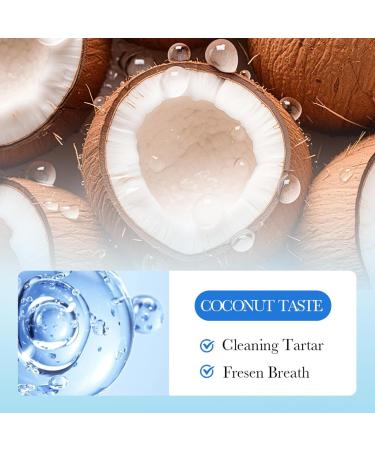 Lot de 20 bains de bouche efficaces avec fra cheur durable nettoyage doux pour les dents et les gencives utilisation portable pratique id al pour les d placements et l'hygi ne quotidienne (noix de noix de coco - Buy Online on GoSupps.com