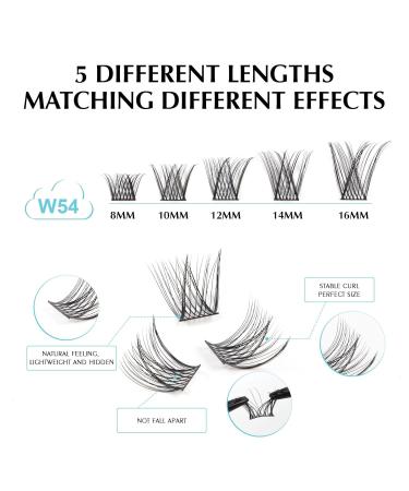 Oreola 120 Pcs Single Cluster Eyelashes Set - Natural DIY Eyelash Extensions 8-16mm D Curl with Tools | International Shipping - Buy Online on GoSupps.com