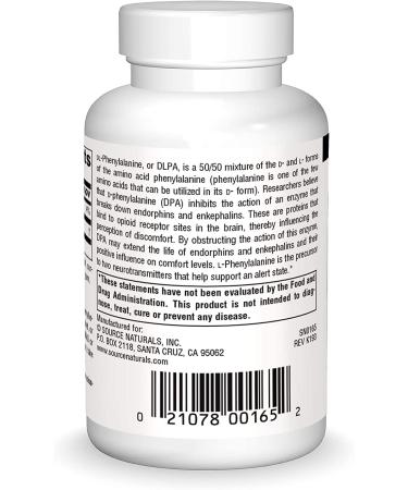 Source Naturals DLPA 750 mg - Mood & Energy Support - 60 Tablets - Buy Online on GoSupps.com