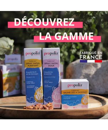 PROPOLIA - Bio - Baume des 4 Saisons - Massage pectoral - D gage nez et voies respiratoires - Propolis & 5 huiles essentielles - Fabriqu en France - 60 ml - Buy Online on GoSupps.com