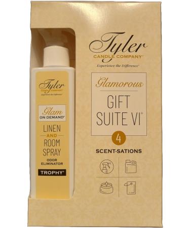 Tyler Candle Company - Trophy Glamorous Gift Suite VI - (On Demand Room Spary Glamorous Wash Jar Candle Autoglam)