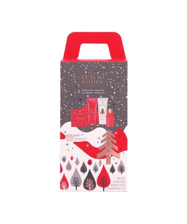 The Luxury Bathing Company - Toasted Praline & Sweet Vanilla Ultimate Stacking Treats Gift Set - Vegan Friendly