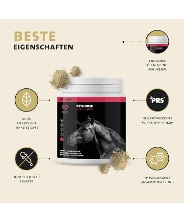 Peticare Detox-Mix Powder for Horses | Supports Liver Kidney & Intestinal Health | Natural Detoxification with Vegetables MSM & Vitamin B6 | Pethorse Health 400g - Buy Online on GoSupps.com