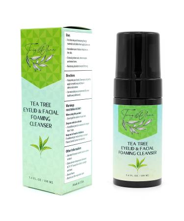 Twig & Olive Tea Tree and Green Tea Foaming Cleanser - Fast Acting, Non-Irritating, Vegan Formula for Makeup Removal and Deep Cleansing - Buy Online on GoSupps.com