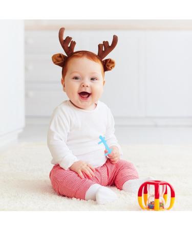 Goowafur Silicone Biting Toys for Children | Multi-Bit Bite Rings for 3-12 Months | Dental Relief Teething Toys - Buy Online on GoSupps.com