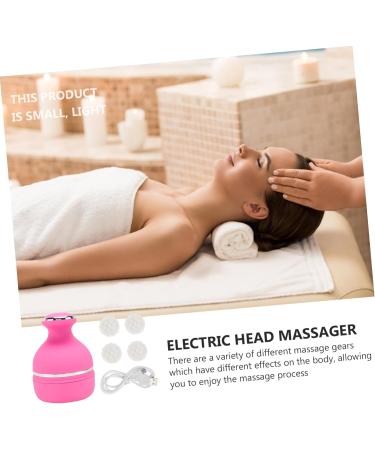 PLAFOPE Head Massager - Scalp Massager Brush for Ultimate Relaxation | 13.9x10.3cm Pink - International Shipping Available - Buy Online on GoSupps.com