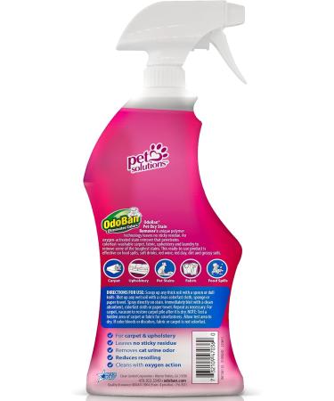 OdoBan Pet Solutions Oxy Stain Remover Pet Stain Eliminator 32 Ounce Spray - Buy Online on GoSupps.com