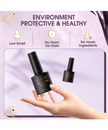 VOXURY Dark Purple Gel Nail Polish 15ml | Long-Lasting Deep Purple UV Gel Polish for DIY Nail Art | Spring Summer Soak Off Manicure Gel Polish - Buy Online on GoSupps.com