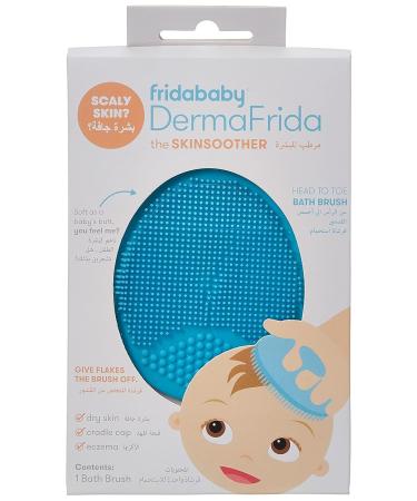 Fridababy DermaFrida SkinSoother Silicone Brush | Baby Bath Essential for Dry Skin, Cradle Cap, Eczema | 1 Pack - Buy Online on GoSupps.com