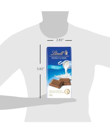 Lindt Swiss Classic Milk Chocolate Bar 100g (Pack of 1) Milk Chocolate 100 - Buy Online on GoSupps.com