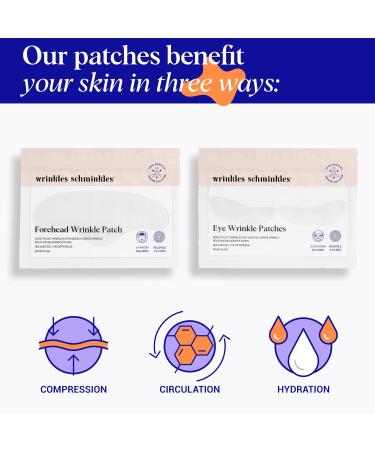 Wrinkles Schminkles Forehead & Under Eye Silicone Patches - Reusable Wrinkle Reducing Set for Smoother Skin Overnight (1 Pair - Buy Online on GoSupps.com